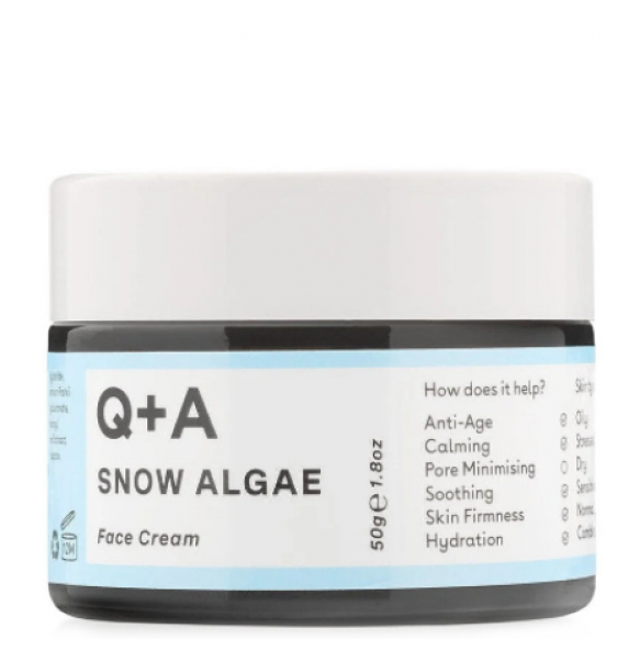 Увлажняющий крем для лица Q+A Snow Algae Intensive Face Cream