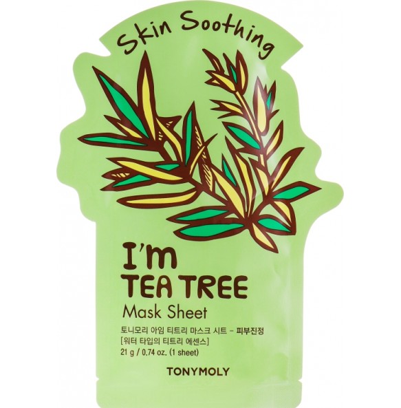 Тканевая маска с экстрактом чайного дерева Tony Moly I'm Real Tea Tree Mask Sheet