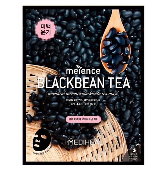 Маска для лица с экстрактом черных бобов Mediheal Meience Blackbean Tea Mask