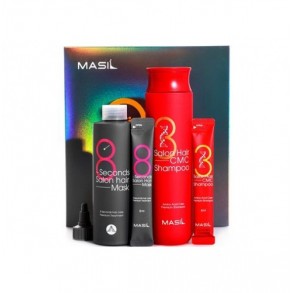 Набор для восстановления волос с кератином и коллагеном Masil 38 Salon Hair Set 