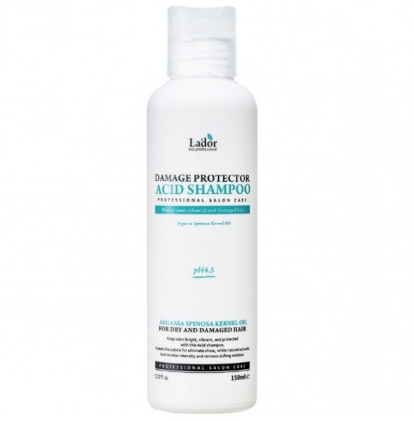 Бесщелочной шампунь La'dor Damage Protector Acid Shampoo pH 4.5